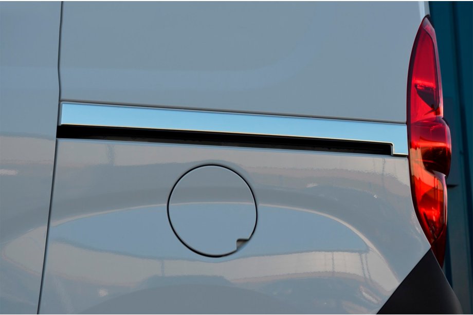 Fiat Doblo II 2010-2022 Wide stainless steel molding for sliding door (2 pcs) Photo 1