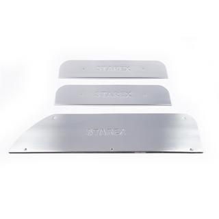 Carmos Door Sill Protectors (3 pcs, Stainless Steel) Hyundai H200, H1, Starex 1998-2007 photo 2