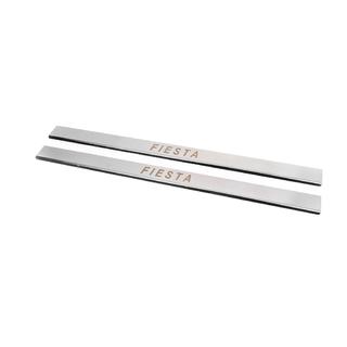 Carmos Stainless Steel Door Sill Covers 2-Door Ford Fiesta 2008-2017 photo 2