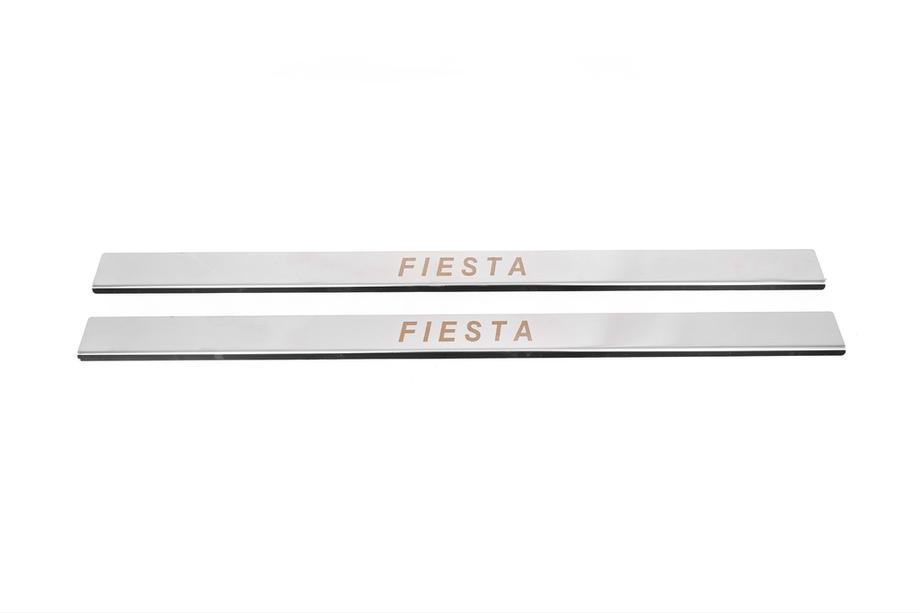 Ford Fiesta 2008-2017 Carmos Stainless Steel Door Sill Covers 2-Door Image