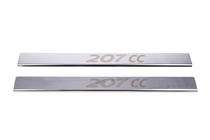 Peugeot 207 2006–2014 Carmos Door Sill Protectors (2 pcs, Stainless Steel) photo 2