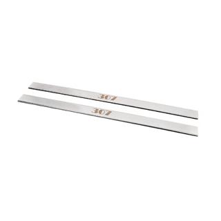 Carmos Door Sill Protectors (2 pcs, Stainless Steel) Peugeot 307 2001-2008 photo 1