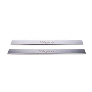 Carmos Door Sill Protectors (2-door, Stainless Steel) Renault Megane III 2009-2016 photo 2