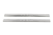 Seat Leon 2013-2020 Carmos Door Sill Protectors (2-door, Stainless Steel) photo 2