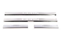 Seat Leon 2013-2020 Door Sill Protectors Carmos V1 (4 pcs, Stainless Steel) photo 2