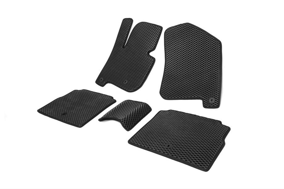 Kia Soul II 2013-2018 Polyurethane Floor Mats EV (EVA, Black) Image