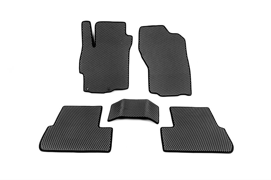 Mitsubishi Lancer X 2008- EVA Polyurethane Car Floor Mats, Black Image