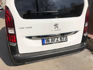 Peugeot Partner/Rifter 2019- Stainless steel trim above license plate photo 2