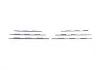 Peugeot Partner/Rifter 2019- Chrome Grille Covers (Stainless Steel) OmsaLine - Italian Stainless Steel photo 3