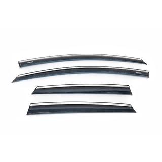 Window deflectors with chrome strip HB/SD (4 pcs, Niken) photo 2