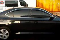 Skoda Superb 2015-2024 Window Deflectors with Chrome Trim SD (4 pcs, Niken) photo 3