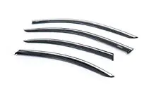 Skoda Superb 2015-2024 Window Deflectors with Chrome Trim SD (4 pcs, Niken) photo 5