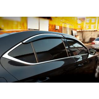Window Deflectors with Chrome Trim SD (4 pcs, Niken) Skoda Superb 2015-2024 photo 2