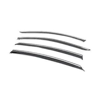 Window Deflectors with Chrome Trim HB (4 pcs, Niken)