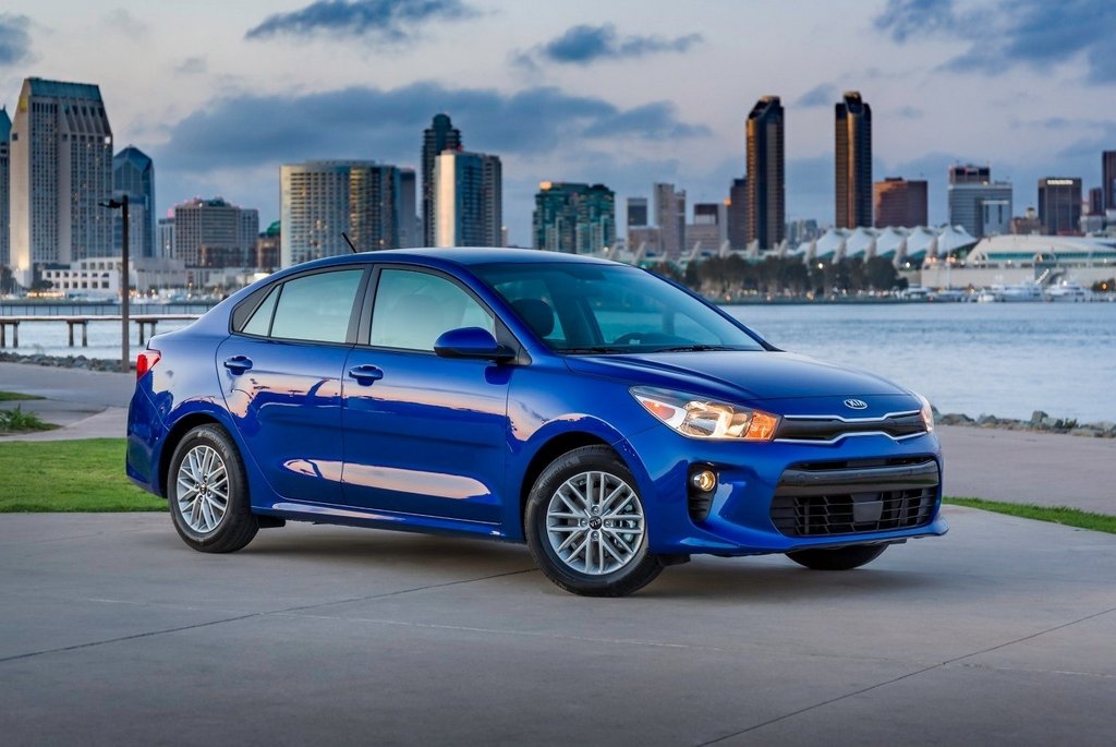 The fourth generation compact sedan KIA Rio