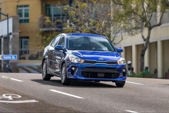 The fourth generation compact sedan KIA Rio