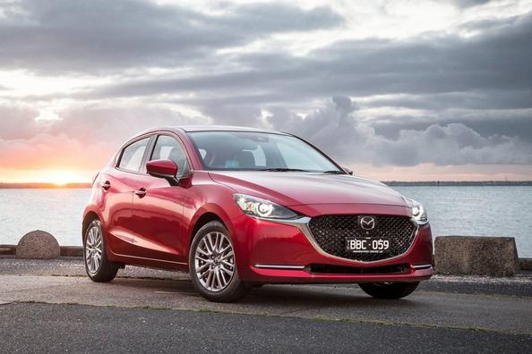 The updated subcompact hatchback Mazda 2
