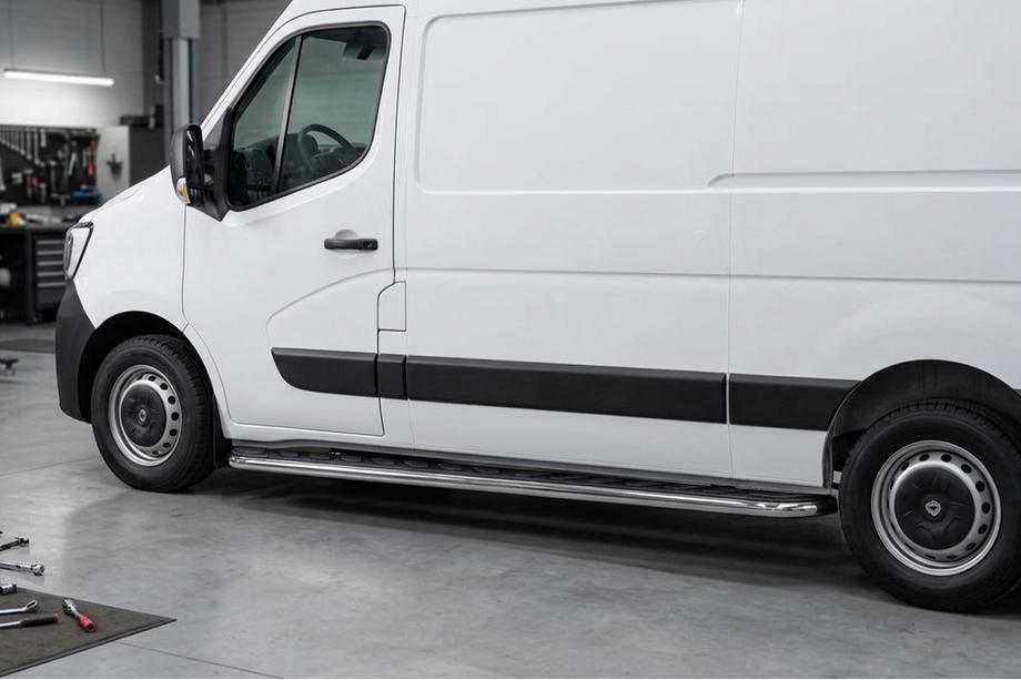 Opel Movano 2010-2021 Side Steps Maydos V1 (2 pcs, Aluminum) Image