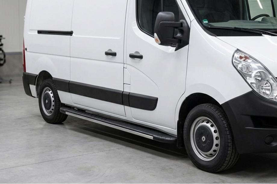 Opel Movano 2010-2021 Side Steps Bosphorus Grey (2 pcs, Aluminum) Image