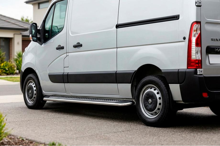 Renault Master 2011-2023 Side Steps Maydos V2 (2 pcs, Aluminum) Image