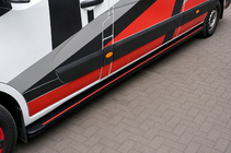 Renault Master 2011-2023 Side Steps Maya Red (2 pcs, Aluminum) photo 1