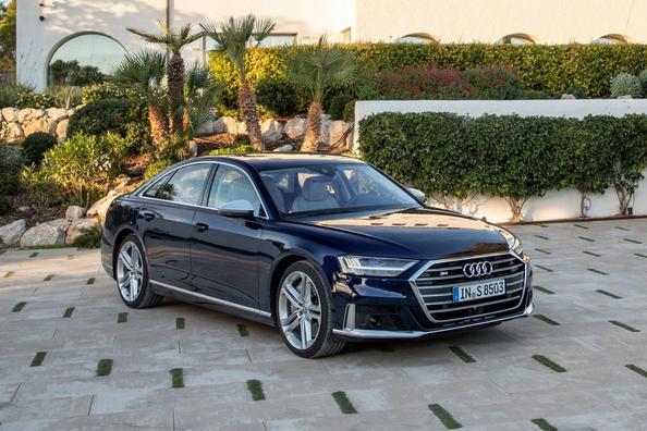 Sporty luxury sedan Audi S8