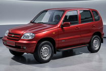 Chevrolet Niva 1998-2020 Side Steps Maya Red (2 pcs, Aluminum) photo 1