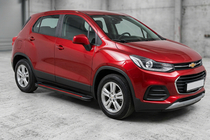 Chevrolet Trax 2012-2023 Side Steps Maya Red (2 pcs, Aluminum) photo 1