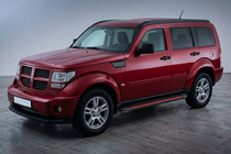 Dodge Nitro 2006-2011 Side Steps Maya Red (2 pcs, Aluminum) photo 1