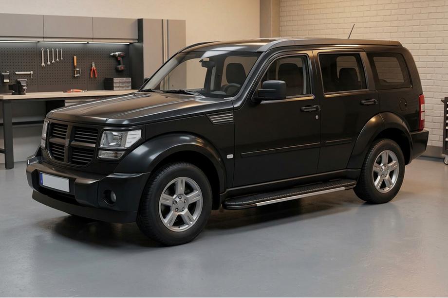 Dodge Nitro 2006-2011 Side Steps Bosphorus Grey (2 pcs, Aluminum) Image