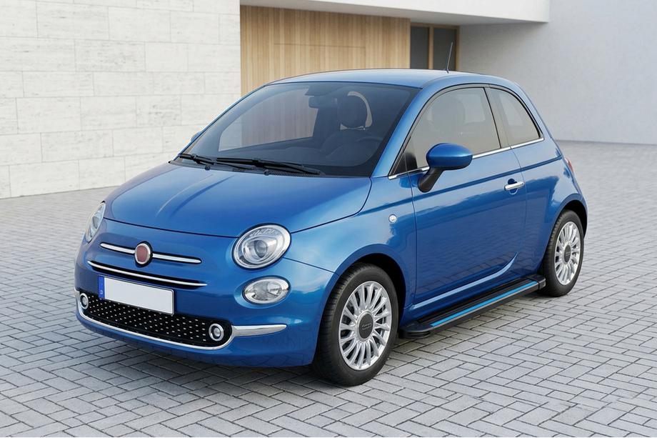 Fiat 500/500L 2013-2022 Side Steps Maya Blue (2 pcs, Aluminum) Image
