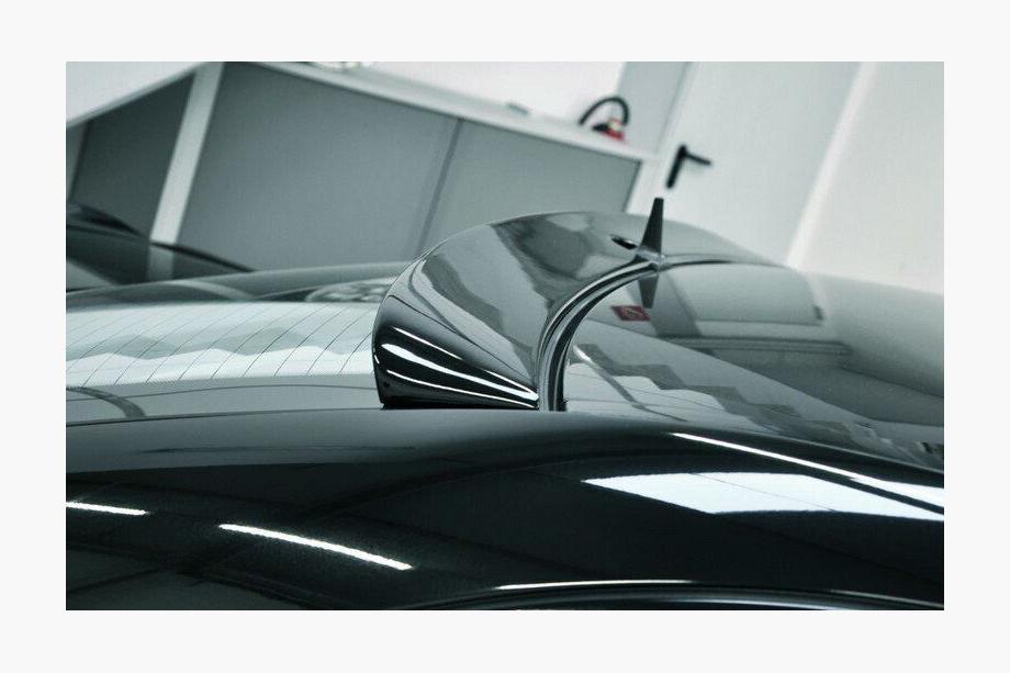 Mercedes E-class W211 2002-2009 Rear window visor (ABS, paintable) Image
