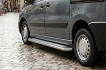 Fiat Scudo 2007-2015 Side Steps Maydos V2 (2 pcs, Aluminum & Stainless Steel) photo 1