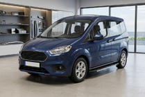 Ford Courier 2014-2023 Side Steps Bosphorus Grey (2 pcs, Aluminum) photo 1
