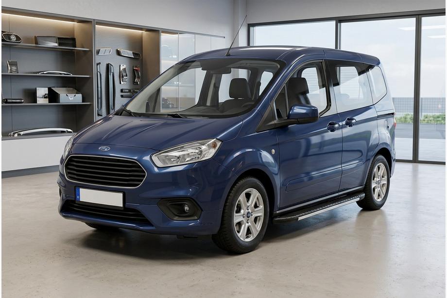Ford Courier 2014-2023 Side Steps Bosphorus Grey (2 pcs, Aluminum) Image