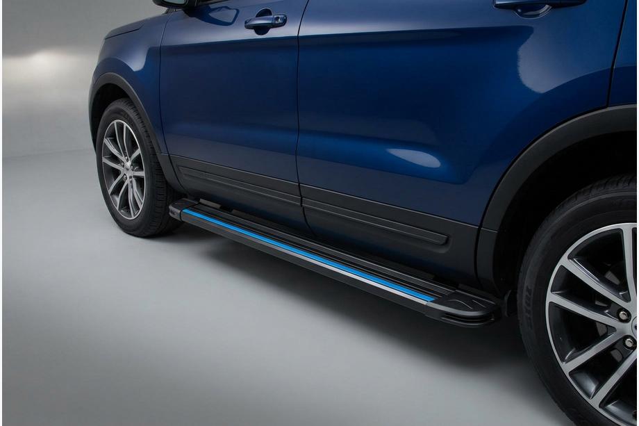 Ford Explorer 2011-2019 Side Steps Maya Blue (2 pcs, Aluminum) Image