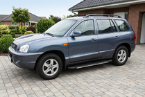 Hyundai Santa Fe 1 2000-2006 Side Steps Bosphorus Grey (2 pcs, Aluminum) photo 1