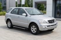 Kia Sorento I BL 2002-2009 Side Steps Bosphorus Grey (2 pcs, Aluminum) photo 1