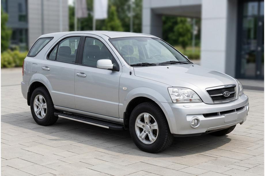 Kia Sorento I BL 2002-2009 Side Steps Bosphorus Grey (2 pcs, Aluminum) Image