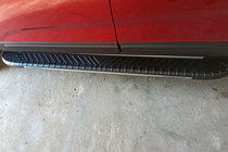 Kia Sorento II XM 2009-2014 Side Steps Bosphorus Grey (2 pcs, Aluminum) photo 4
