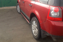 Land Rover Freelander II 2006–2014 Side Steps Maya Red (2 pcs, Aluminum) photo 3