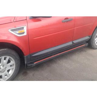 Side Steps Maya Red (2 pcs, Aluminum) Land Rover Freelander II 2006–2014 photo 1