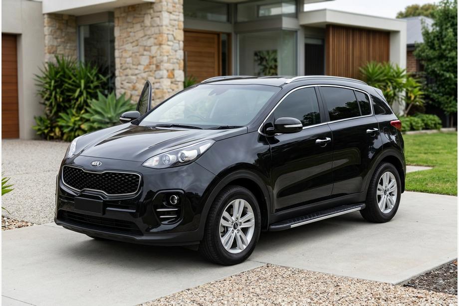 Kia Sportage 2015-2021 Side Steps Bosphorus Grey (2 pcs, Aluminum) Image