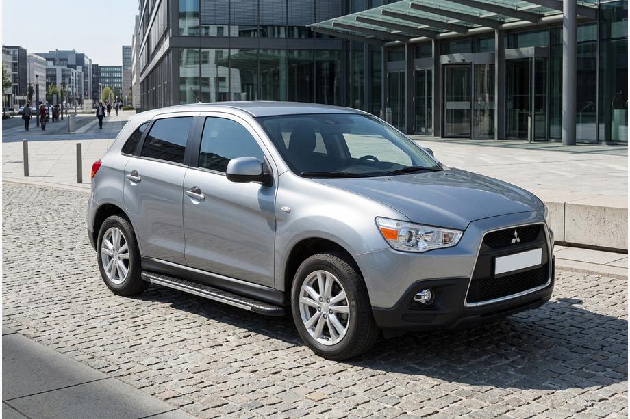 Mitsubishi ASX 2010-2023 Side Steps Bosphorus Grey (2 pcs, Aluminum) Image