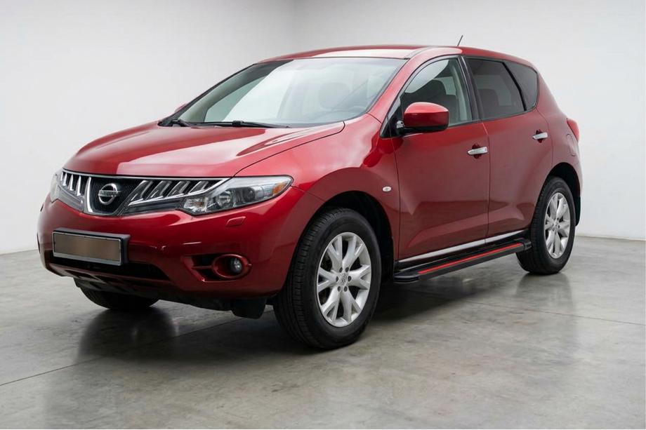 Nissan Murano 2008-2014 Side Steps Maya Red (2 pcs, Aluminum) Image
