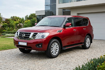 Nissan Patrol Y62 2010-2024 Side Steps Maya Red (2 pcs, Aluminum) photo 1