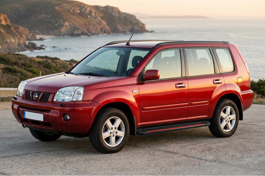 Nissan X-trail T30 2002-2007 Side Steps Maya Red (2 pcs, Aluminum) Image