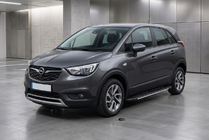 Opel Crossland X 2017-2024 Side Steps Bosphorus Grey (2 pcs, Aluminum) photo 1