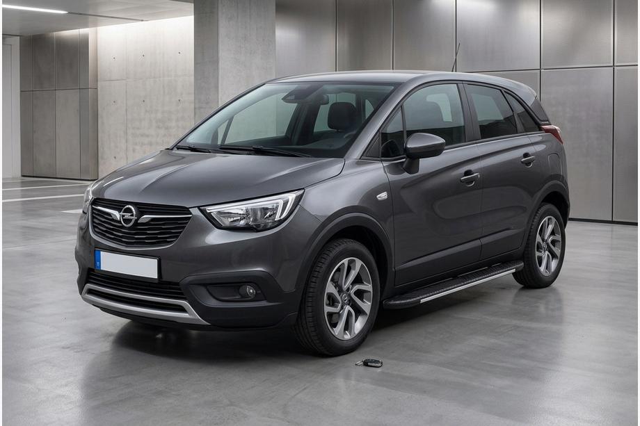 Opel Crossland X 2017-2024 Side Steps Bosphorus Grey (2 pcs, Aluminum) Image