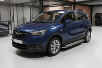 Opel Crossland X 2017-2024 Side Steps Maydos V2 (2 pcs, Aluminum & Stainless Steel) photo 1